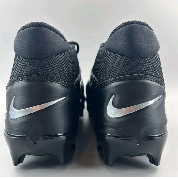 Nike Alpha Elite 4 Menace Football Cleats Black Silver FD7036-002 Mens Size 10.5 - Picture 4 of 5